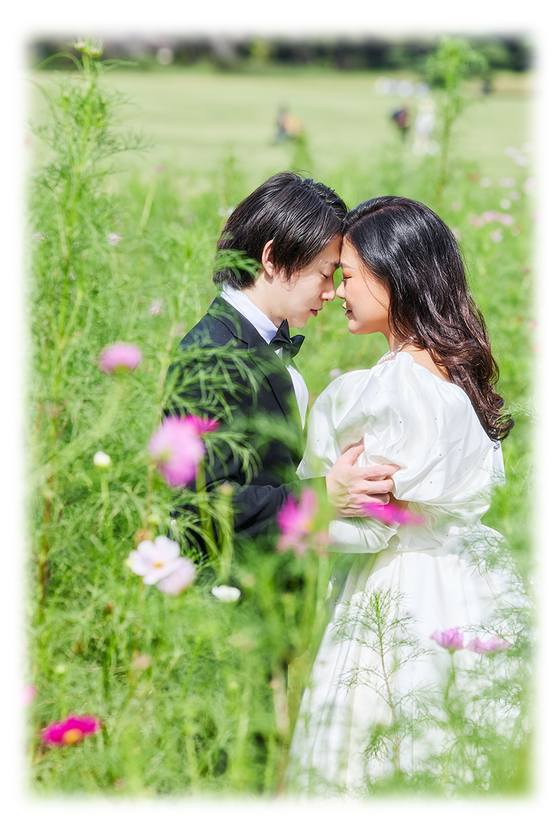 ウェディングフォト 撮影風景